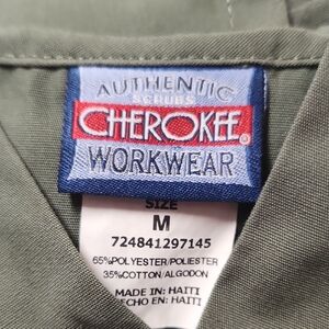 Cherokee Workwear Scrub Top & Bottom in Sage